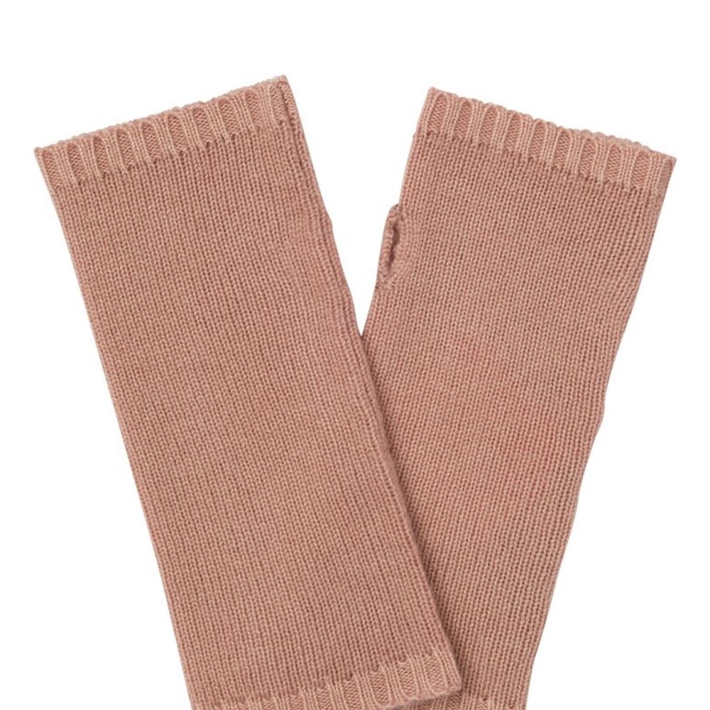 Cashmere fingerless gloves